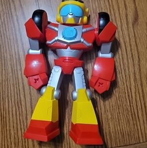 Transformers Rescue Bots Hot Shot 10 Inch Figure Playskool Heroes Mega Mighties